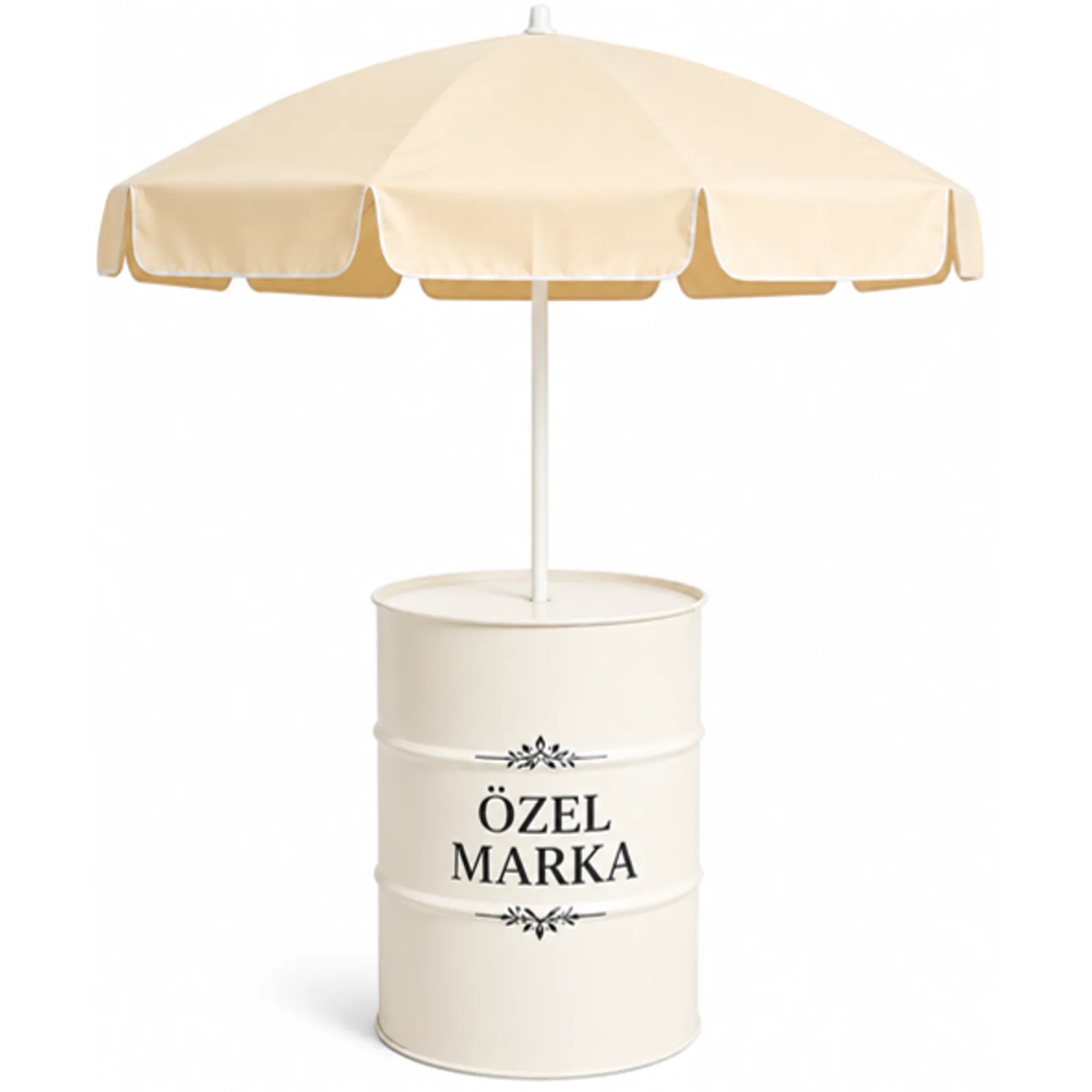 Özel Baskı Şemsiyeli Varil Bistro Masa kiralama