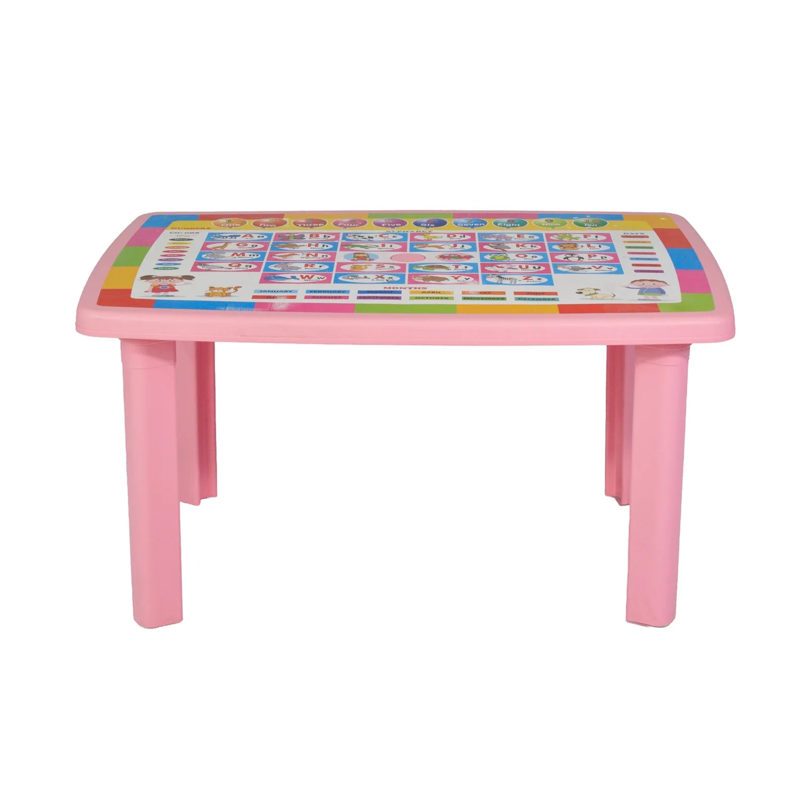Desenli Çocuk Masası Pembe kiralama