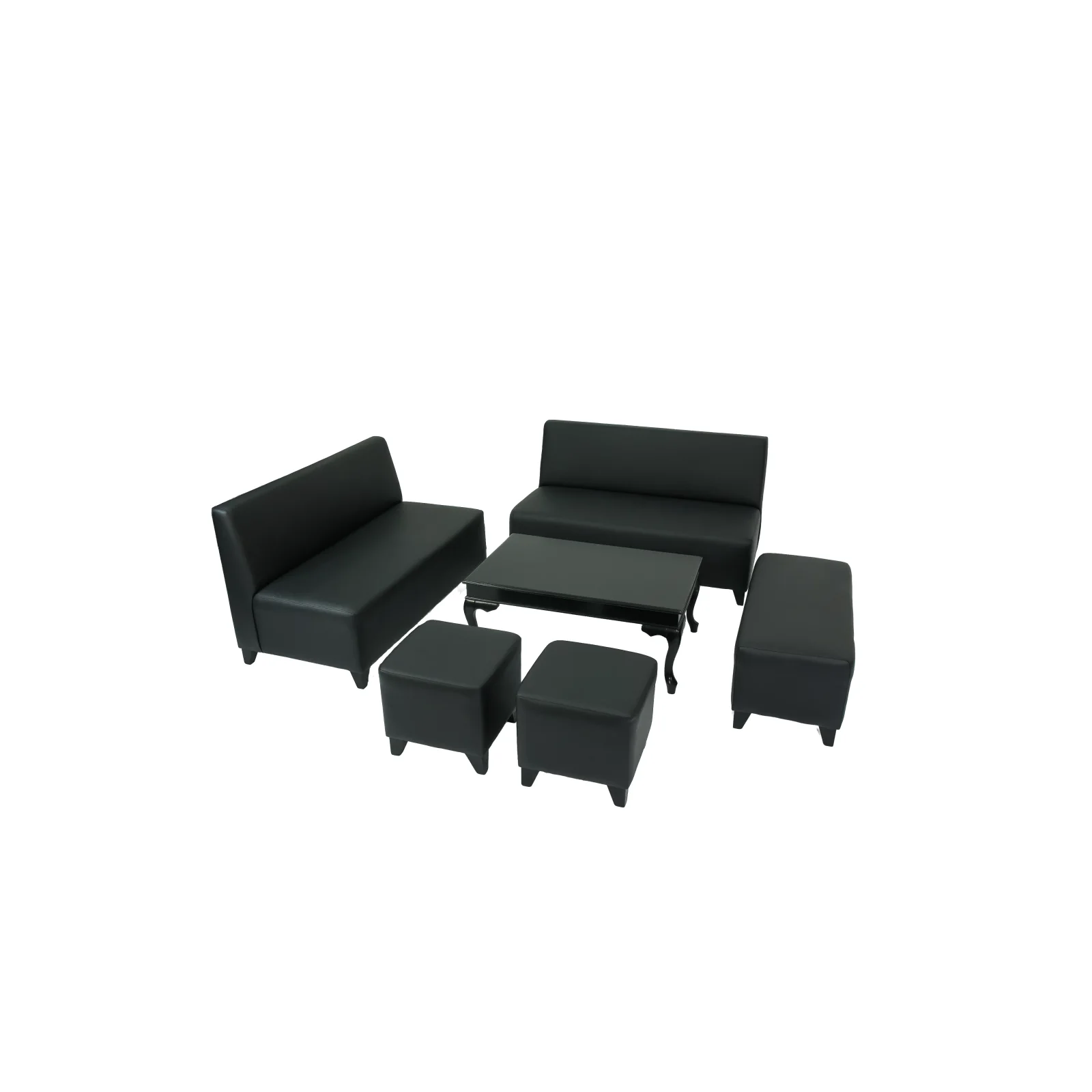 Deri Lounge Takımı Siyah kiralama — görsel 2