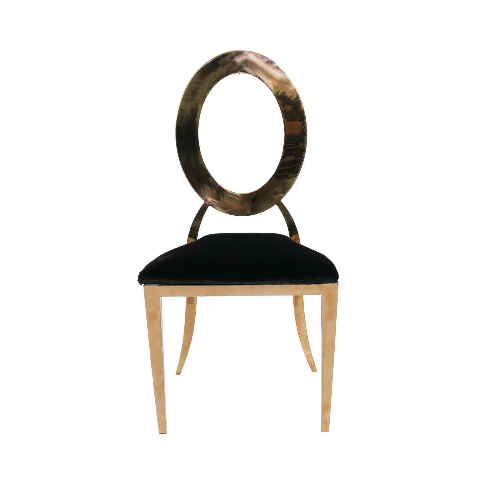 Q Chair Rose Gold Siyah Minder Sandalye kiralama