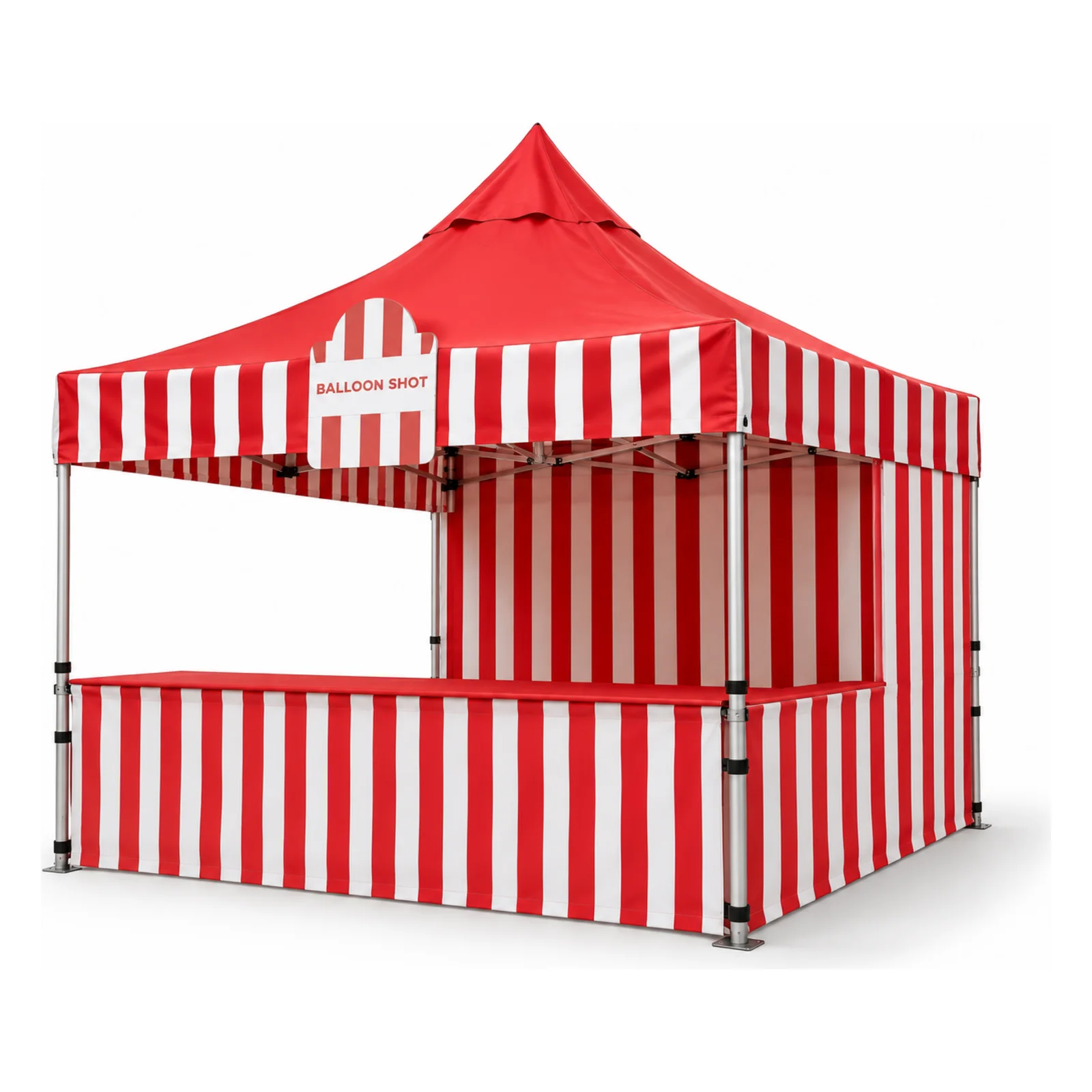 Kırmızı Beyaz Çizgili Gazebo kiralama